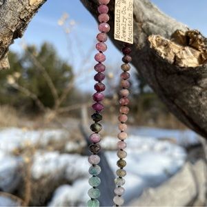 Handmade tourmaline necklace